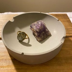 Concrete Round Ashtray/Ring Dish
